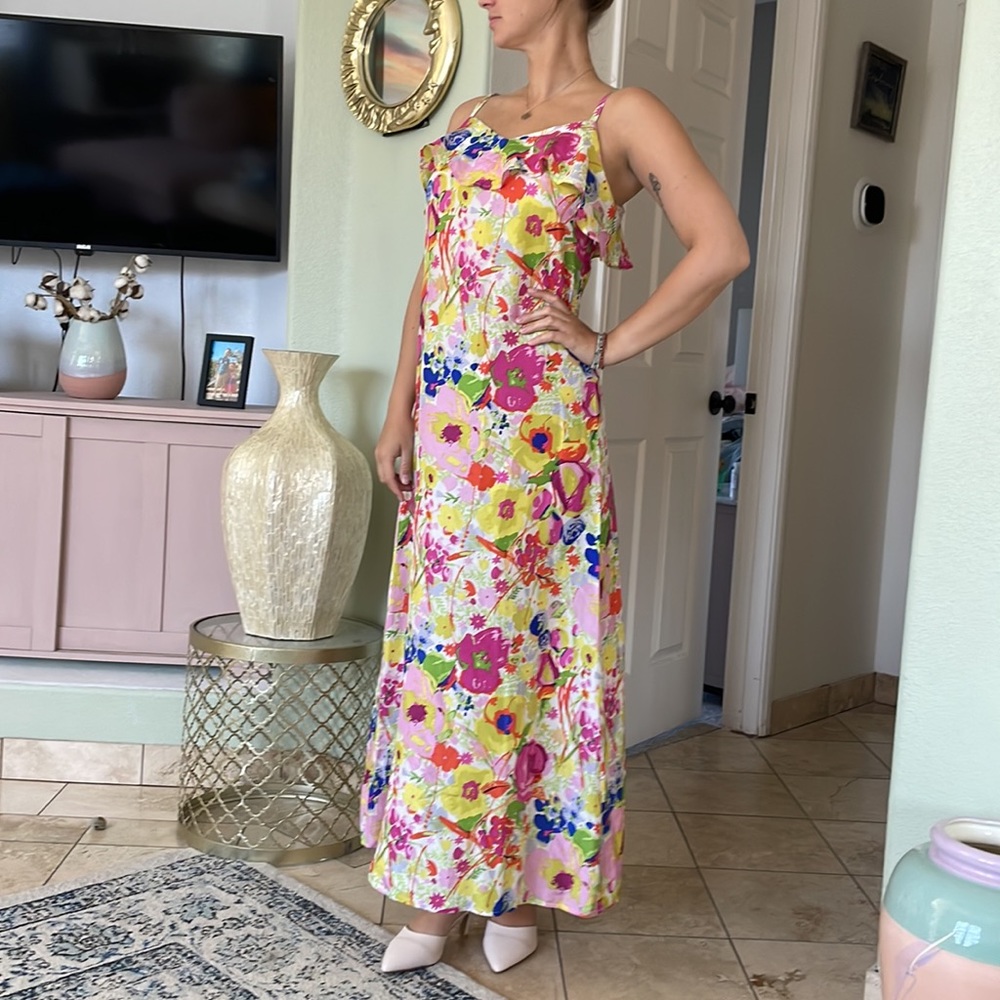 100% silk Anthropologie by B.B.Dakota  maxi dress new never worn. - Picture 13 of 13